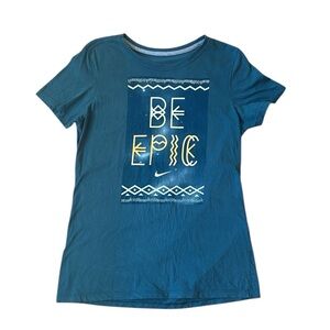 Nike Green Short Sleeve BE EPIC Slim Fit Women’s Size Large